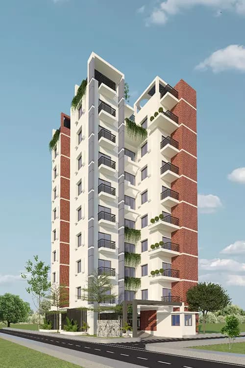 Contemporary Apartment Building Flicker Engineering