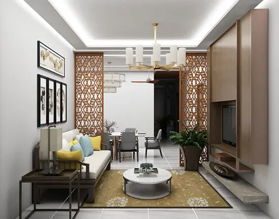 Modern Living-Dining Interior Flicker Engineering